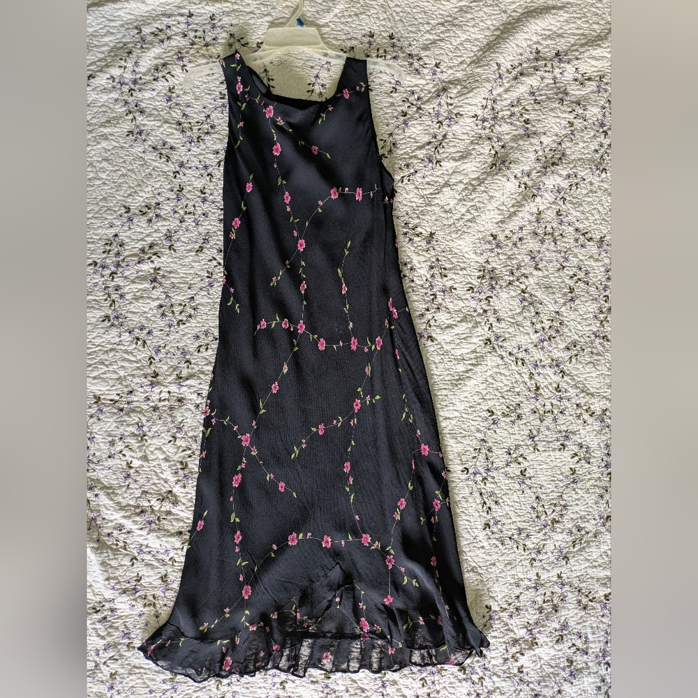 Vintage Donna Ricco Black Summer Dress